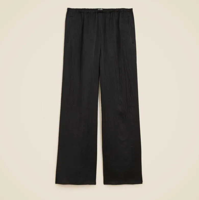 Cosmo cropped pant in textured satin