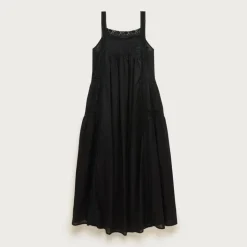 Cotton voile lace-trim sundress