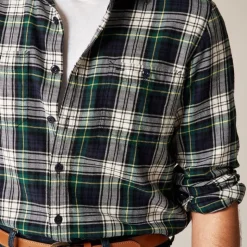 Cotton-hemp blend twill workshirt
