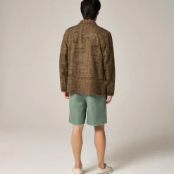 Cotton-linen blend chore jacket