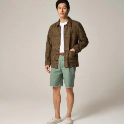 Cotton-linen blend chore jacket