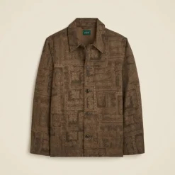 Cotton-linen blend chore jacket
