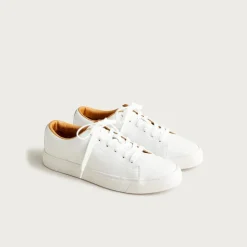 Court sneakers in leather