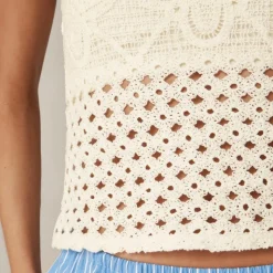 Crochet bandeau tank top