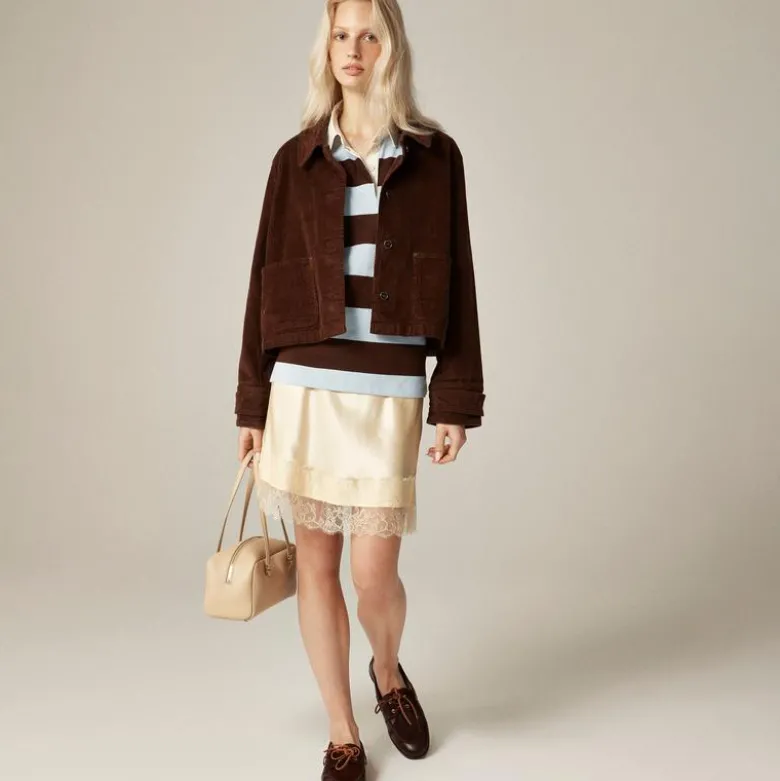 Cropped Barn Jacket™ in corduroy