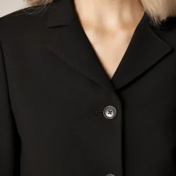 Cropped lady blazer in four-season stretch