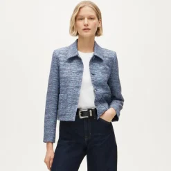 Cropped lady jacket in tweed