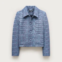 Cropped lady jacket in tweed