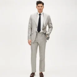 Crosby Classic-fit suit jacket in English wool-linen blend