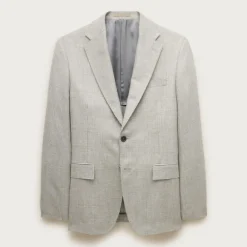 Crosby Classic-fit suit jacket in English wool-linen blend