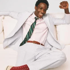 Crosby Classic-fit suit jacket in Portuguese cotton oxford