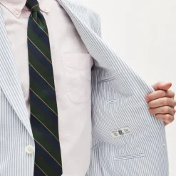 Crosby Classic-fit suit jacket in Portuguese cotton oxford