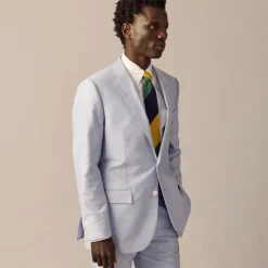 Crosby Classic-fit suit jacket in Portuguese cotton oxford