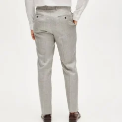 Crosby Classic-fit suit pant in English wool-linen blend
