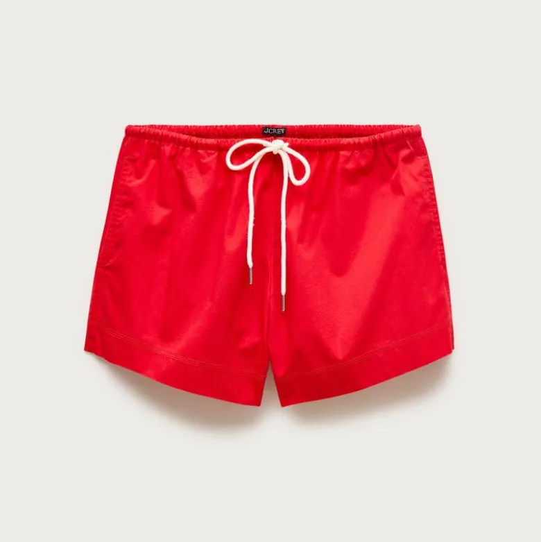 Cruise drawstring short in cotton poplin
