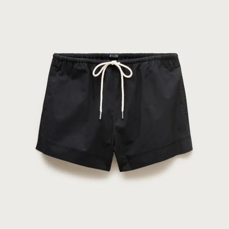 Cruise drawstring short in cotton poplin