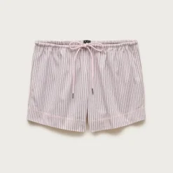 Cruise short in striped lightweight oxford