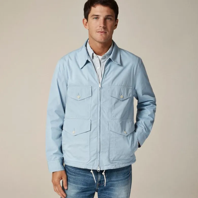 Cruiser jacket in cotton poplin