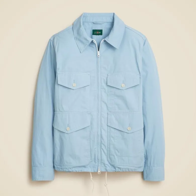 Cruiser jacket in cotton poplin
