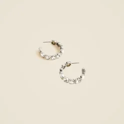 Crystal hoop earrings