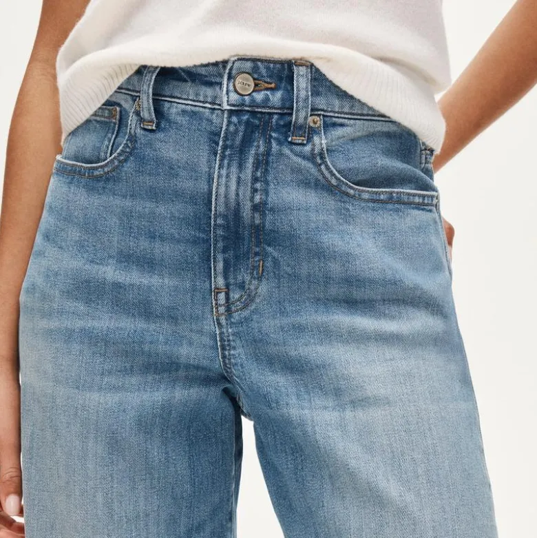 Curvy denim trouser jean