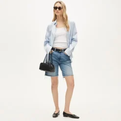 Denim bermuda short