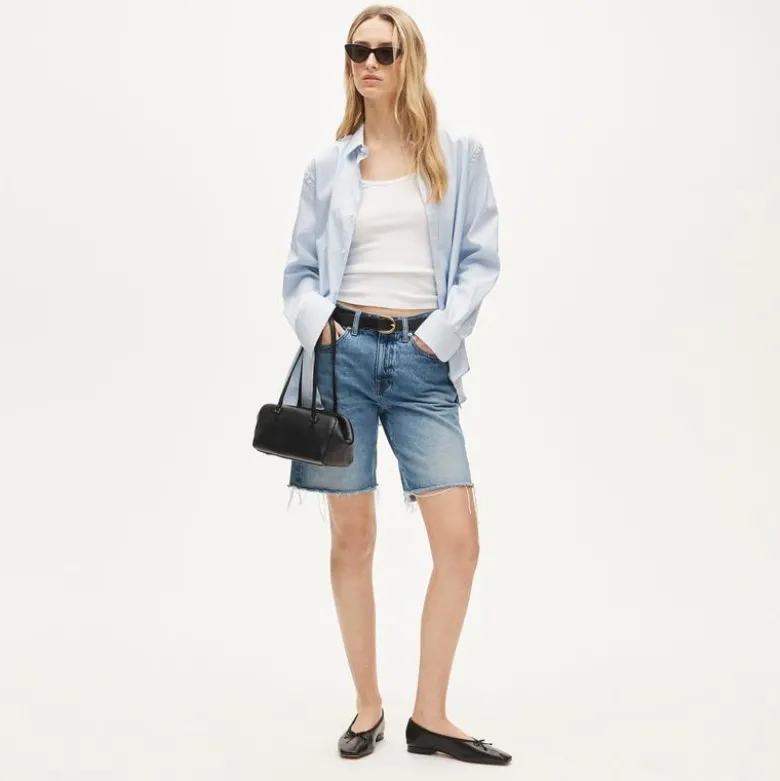 Denim bermuda short