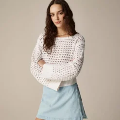 Denim skort