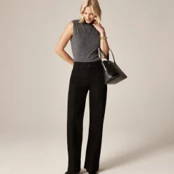 Denim trouser jean with stacked buttons