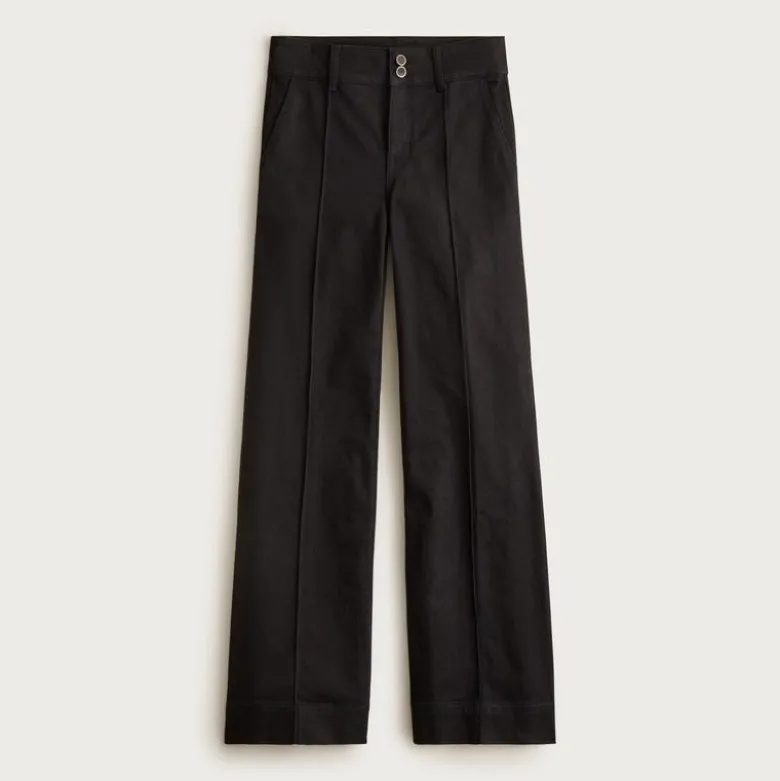 Denim trouser jean with stacked buttons