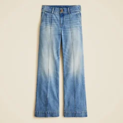 Denim trouser jean with stacked buttons