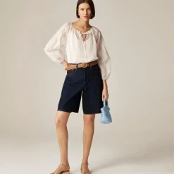 Denim trouser short