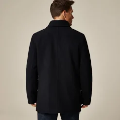 Dock peacoat in wool blend with PrimaLoft®
