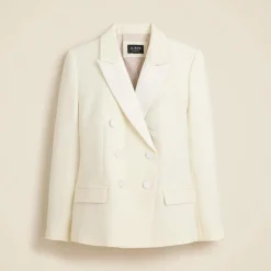 Double-breasted blazer in Italian tuxedo wool