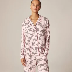 Drapey camp-collar shirt in paisley print