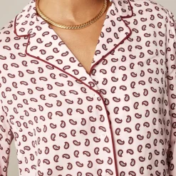 Drapey camp-collar shirt in paisley print