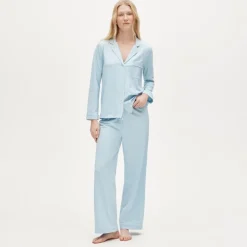 Dreamy cotton-blend pajama pant set