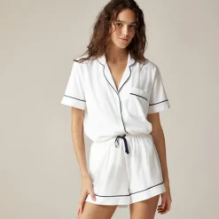 Dreamy cotton-blend pajama short set