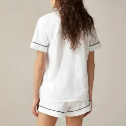 Dreamy cotton-blend pajama short set