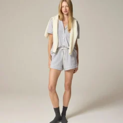 Dreamy cotton-blend pajama short set