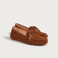 Driving loafers in suede