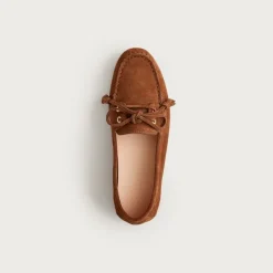 Driving loafers in suede