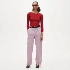 Elbow-sleeve sweater