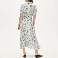 Elena shirt-dress in crepe de chine