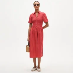 Elsie shirt-dress in cotton poplin