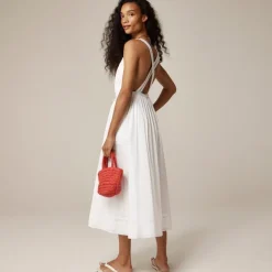 Embroidered apron dress