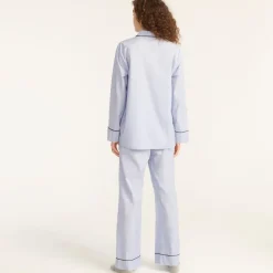 End-on-end cotton long-sleeve pajama set