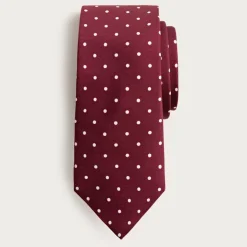 English silk dotted tie
