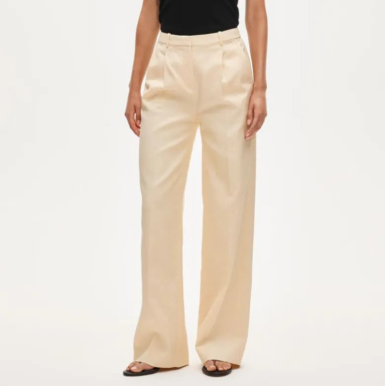 Essential wide-leg pant in Gramercy linen blend