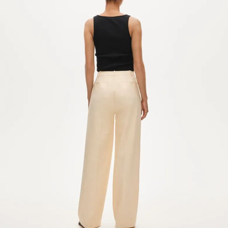 Essential wide-leg pant in Gramercy linen blend